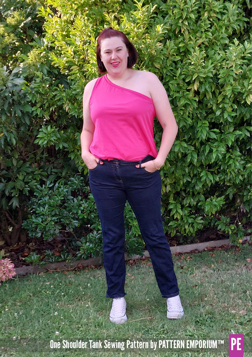 One Shoulder Tank | Stretch PDF Sewing Pattern - Image 75
