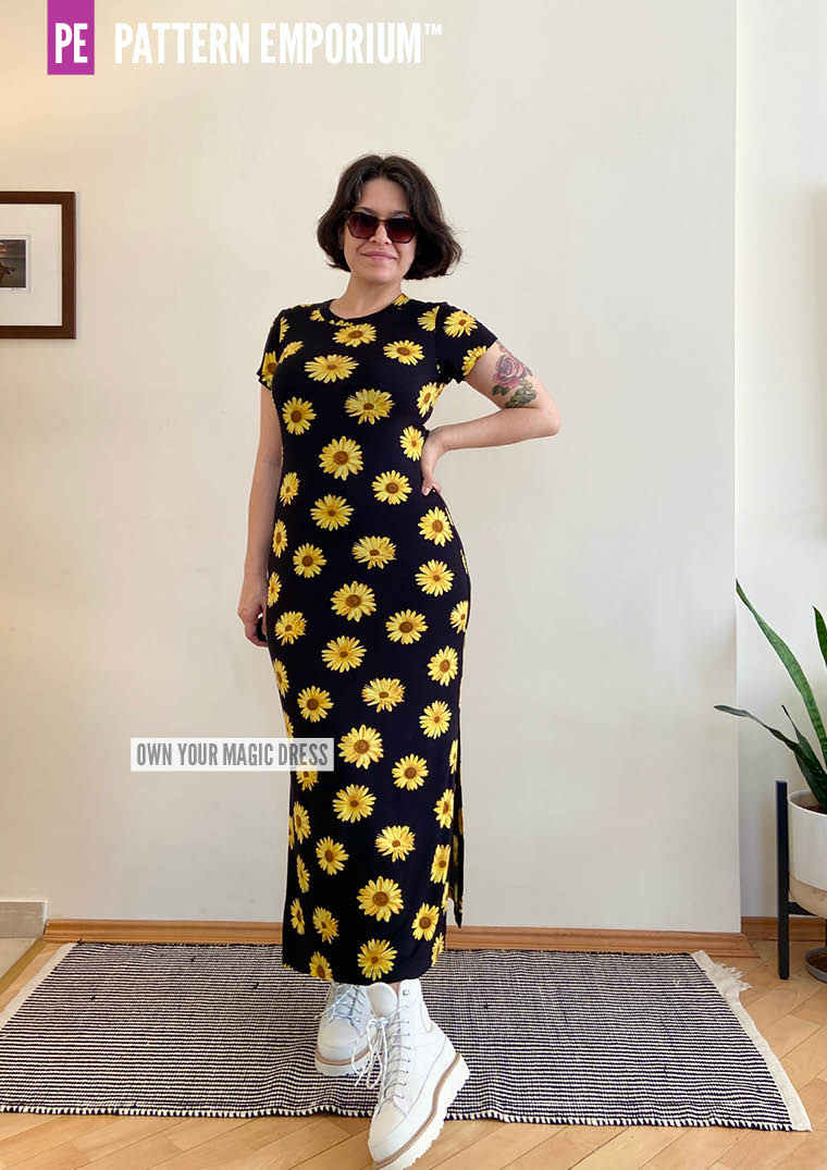 Own Your Magic | Slit Dress PDF Sewing Pattern - Image 12