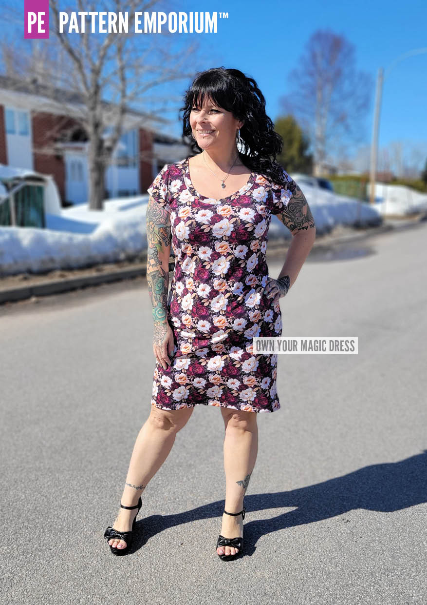 Own Your Magic | Slit Dress PDF Sewing Pattern - Image 19