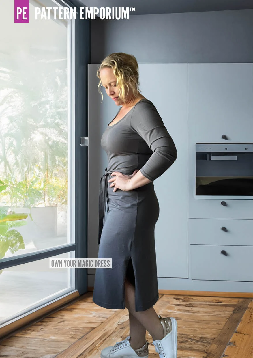 Own Your Magic | Slit Dress PDF Sewing Pattern - Image 32