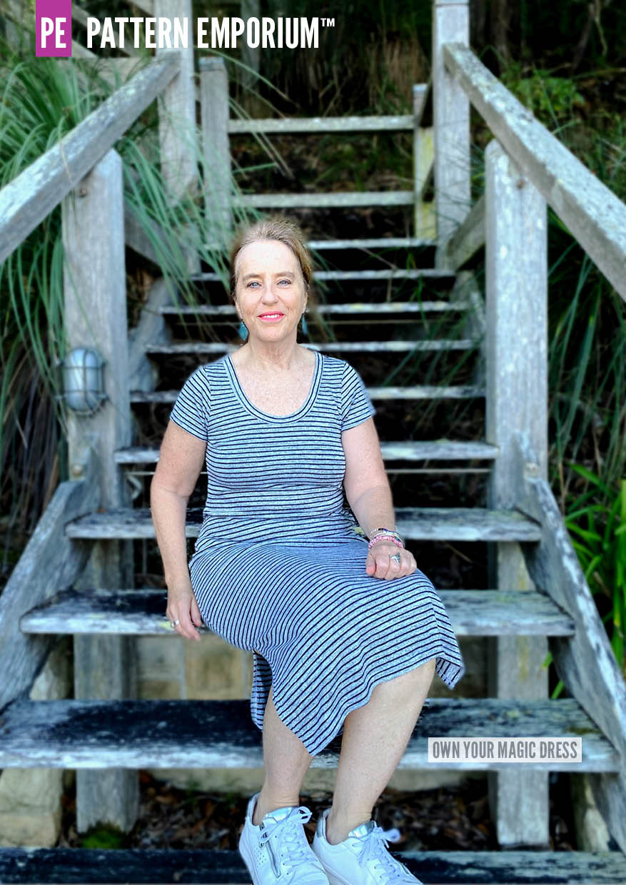 Own Your Magic | Slit Dress PDF Sewing Pattern - Image 34