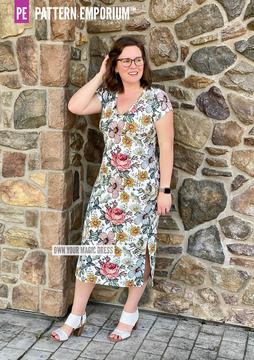 Own Your Magic | Slit Dress PDF Sewing Pattern - Image 46