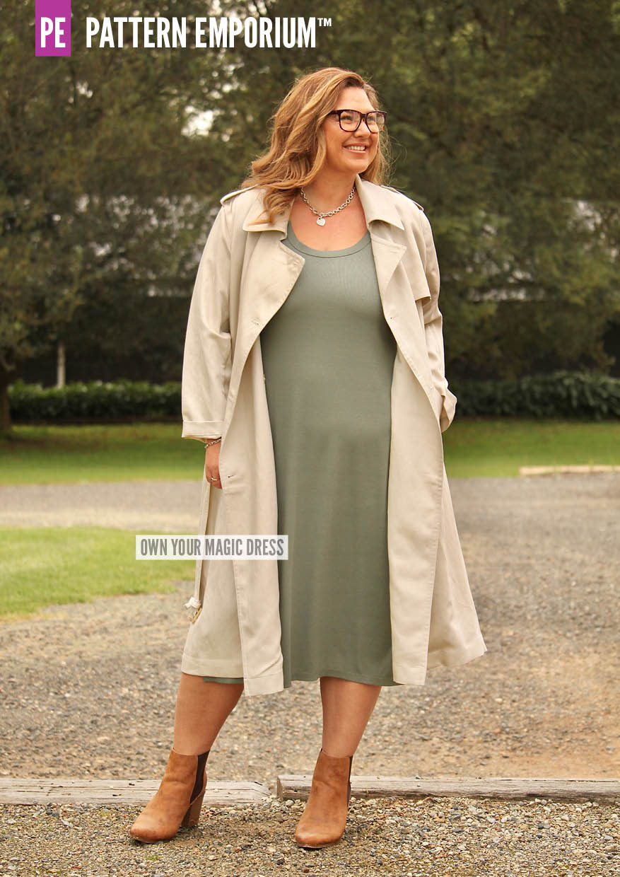 Own Your Magic | Slit Dress PDF Sewing Pattern - Image 6