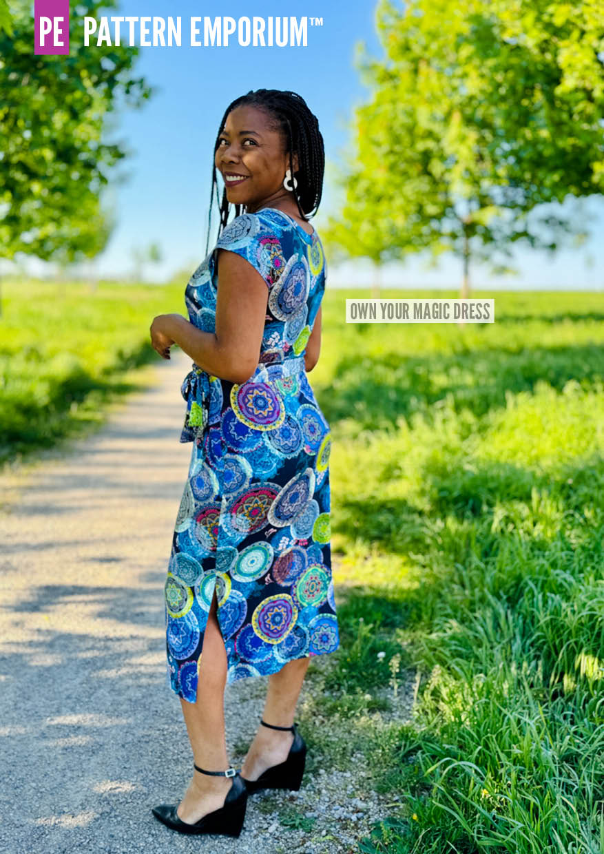 Own Your Magic | Slit Dress PDF Sewing Pattern - Image 65
