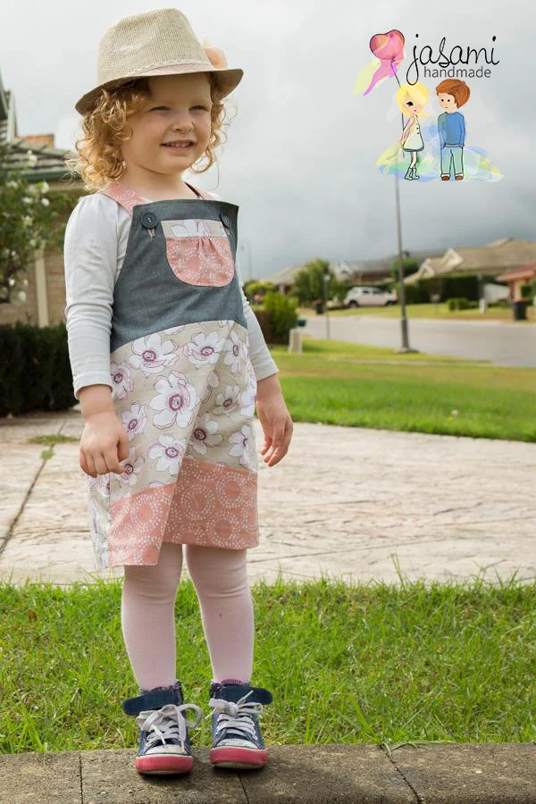 Playtime Pinny | Girls Pinafore Dress PDF Sewing Pattern - Image 24