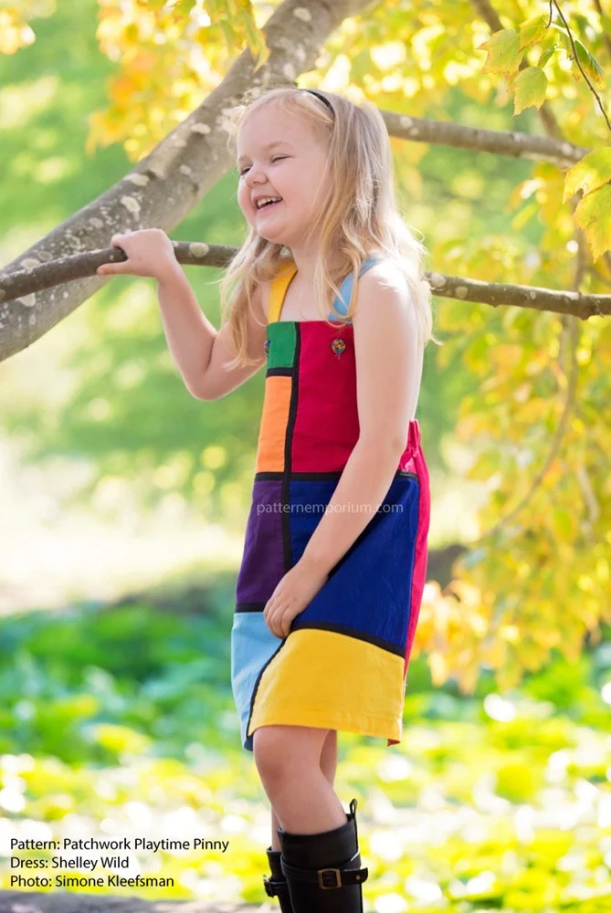 Playtime Pinny | Girls Pinafore Dress PDF Sewing Pattern - Image 3