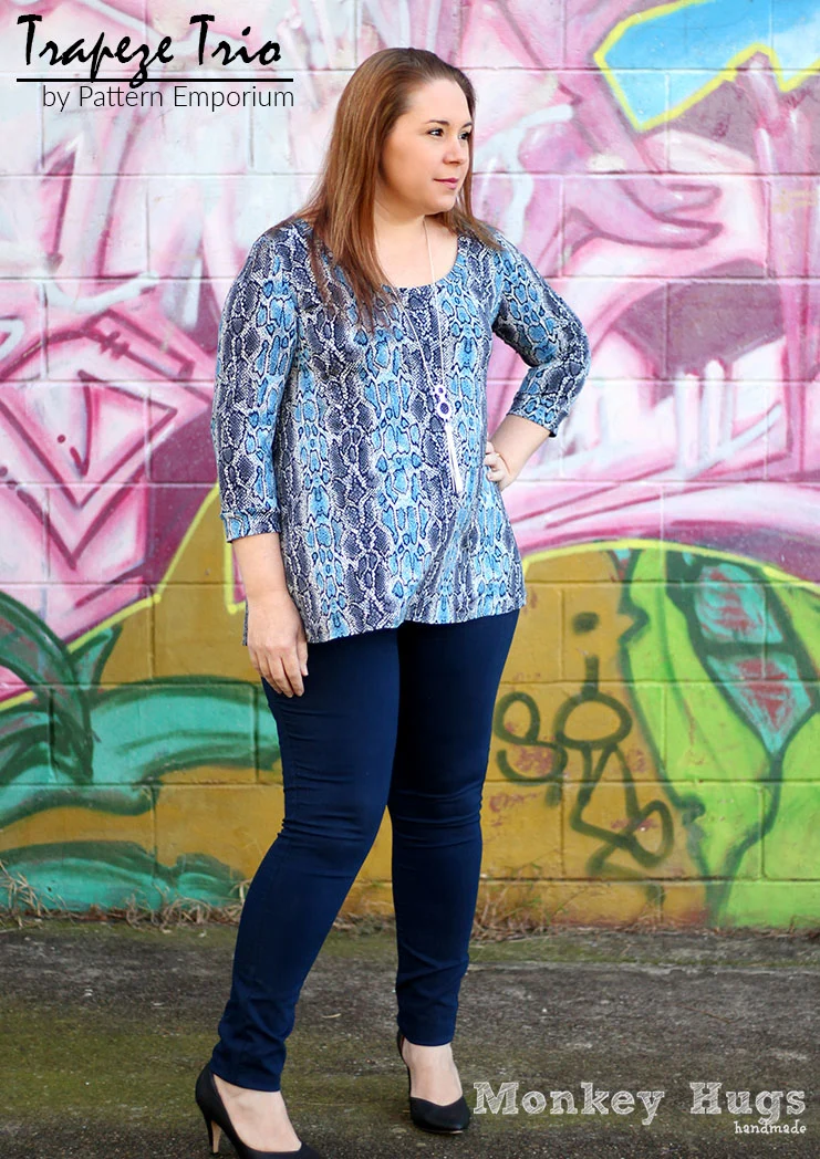 Trapeze Trio | Flared Top, Tunic & Dress PDF Sewing Pattern - Image 17