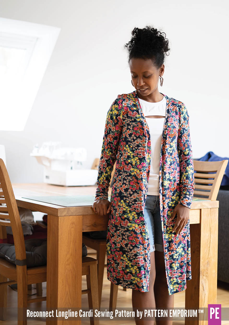 Reconnect | Longline Cardi PDF Sewing Pattern - Image 17