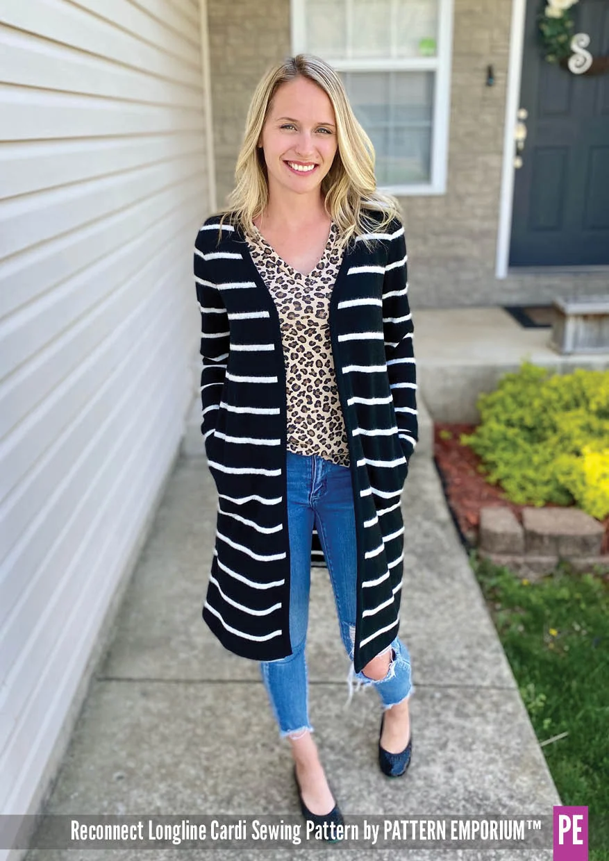 Reconnect | Longline Cardi PDF Sewing Pattern - Image 18