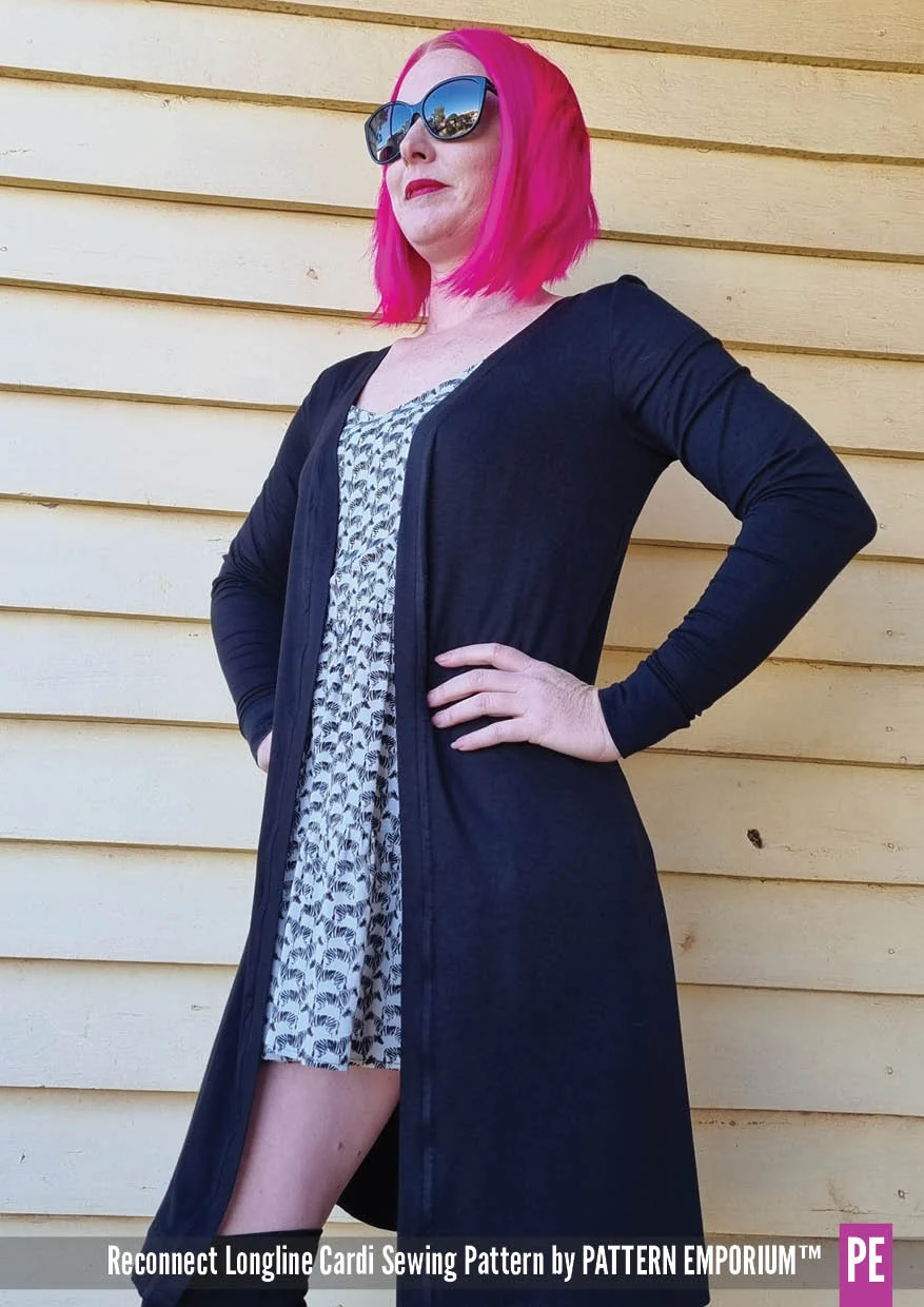 Reconnect | Longline Cardi PDF Sewing Pattern - Image 19