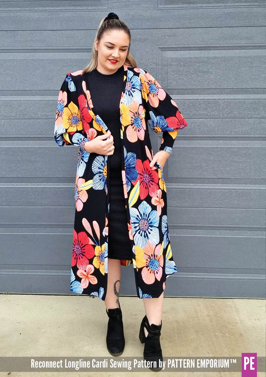 Reconnect | Longline Cardi PDF Sewing Pattern - Image 3
