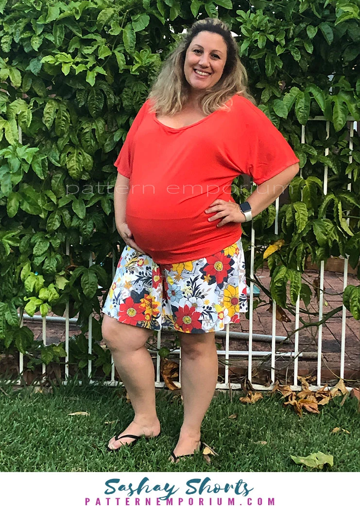 Sashay | Stretch Flared Shorts PDF Sewing Pattern - Image 32