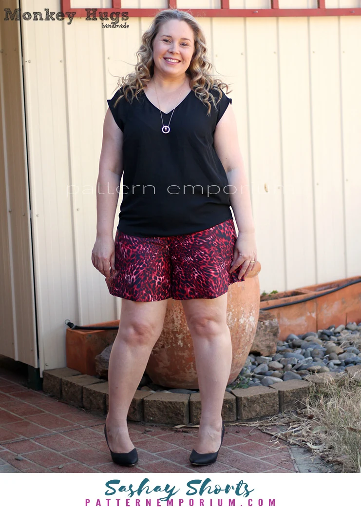 Sashay | Stretch Flared Shorts PDF Sewing Pattern - Image 83