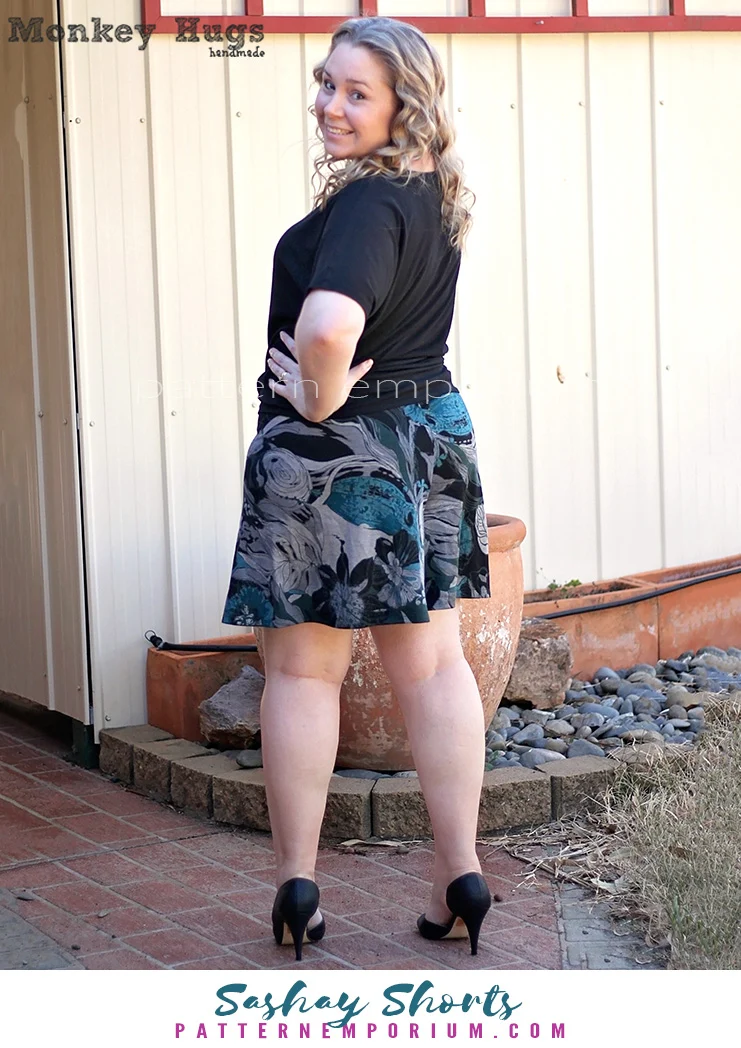 Sashay | Stretch Flared Shorts PDF Sewing Pattern - Image 87