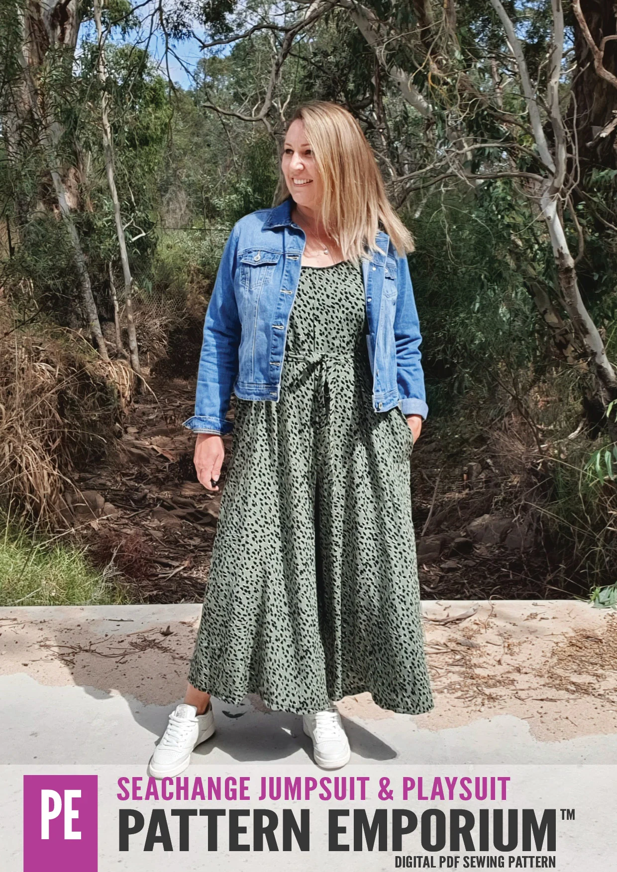 SeaChange | Jumpsuit Playsuit Romper PDF Sewing Pattern - Image 22