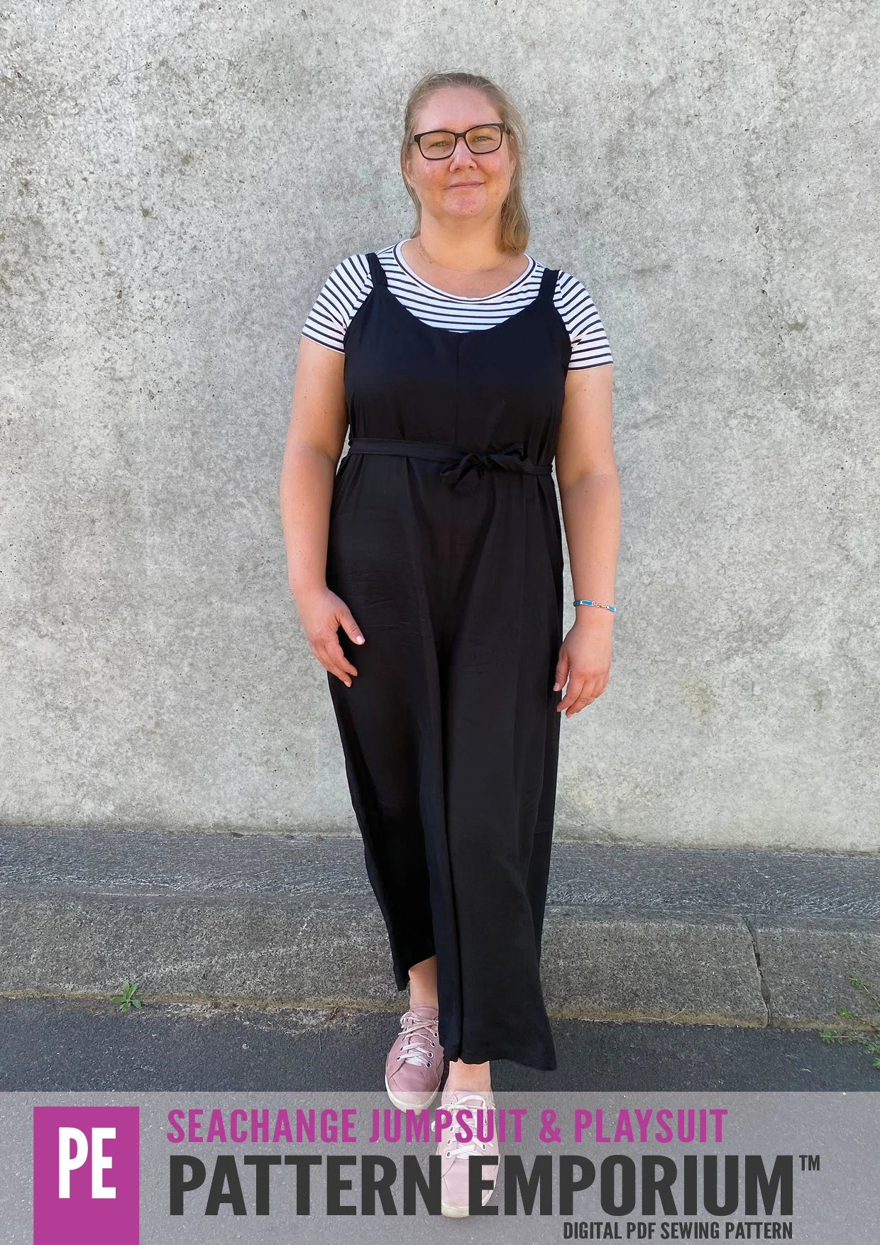 SeaChange | Jumpsuit Playsuit Romper PDF Sewing Pattern - Image 53