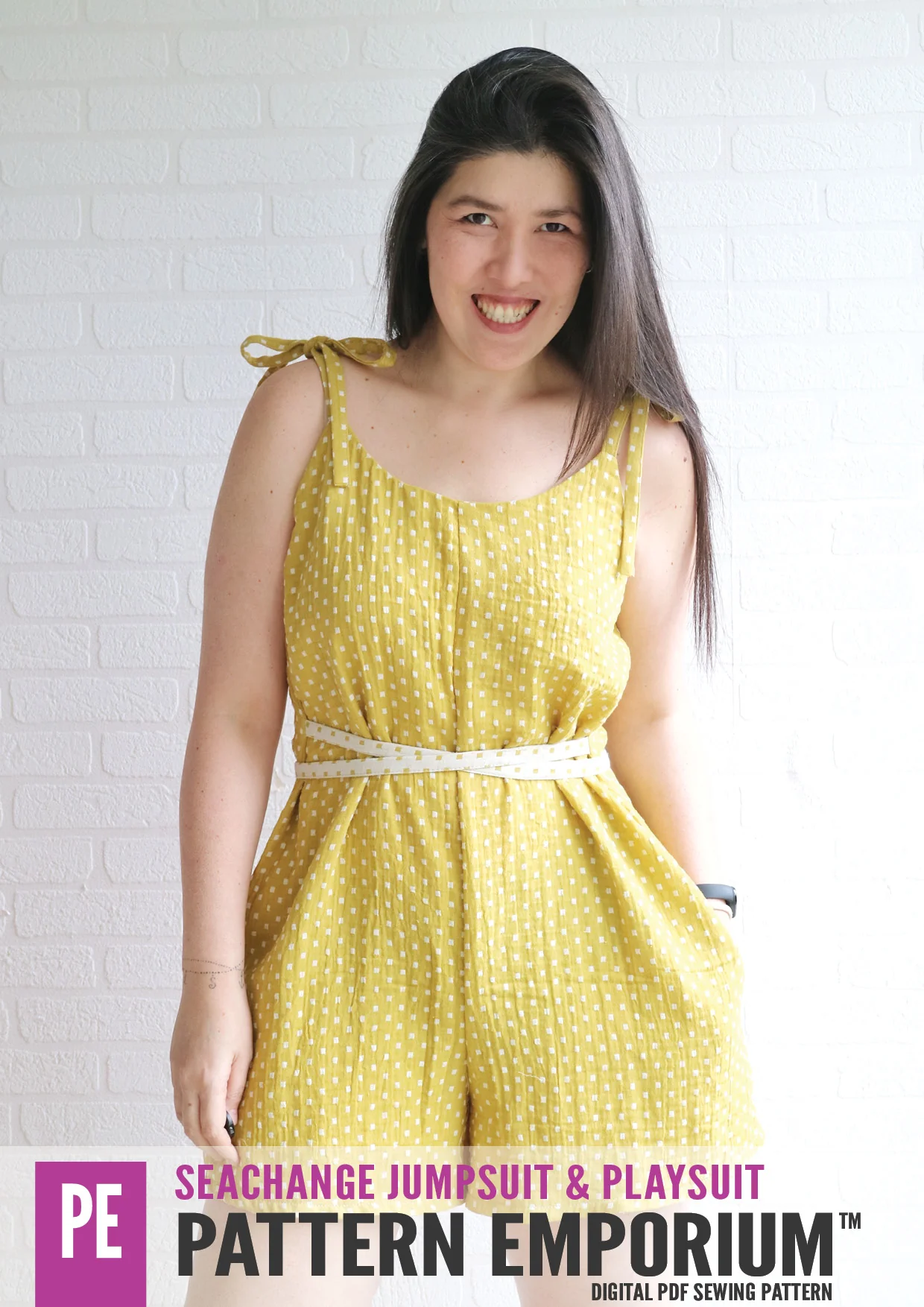 SeaChange | Jumpsuit Playsuit Romper PDF Sewing Pattern - Image 84
