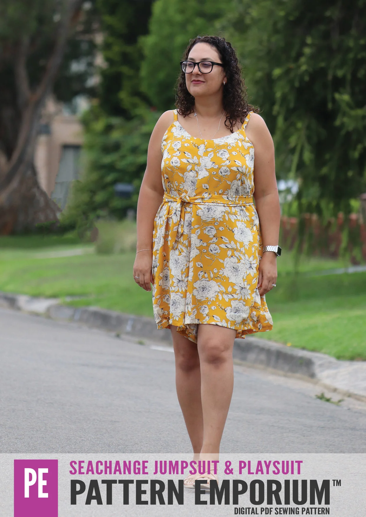 SeaChange | Jumpsuit Playsuit Romper PDF Sewing Pattern - Image 89