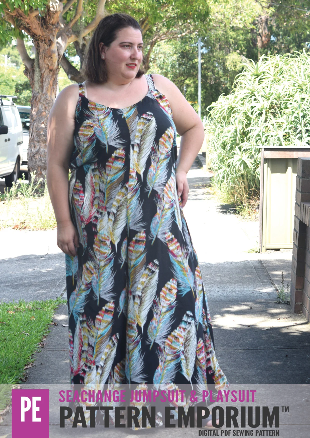 SeaChange | Jumpsuit Playsuit Romper PDF Sewing Pattern - Image 91