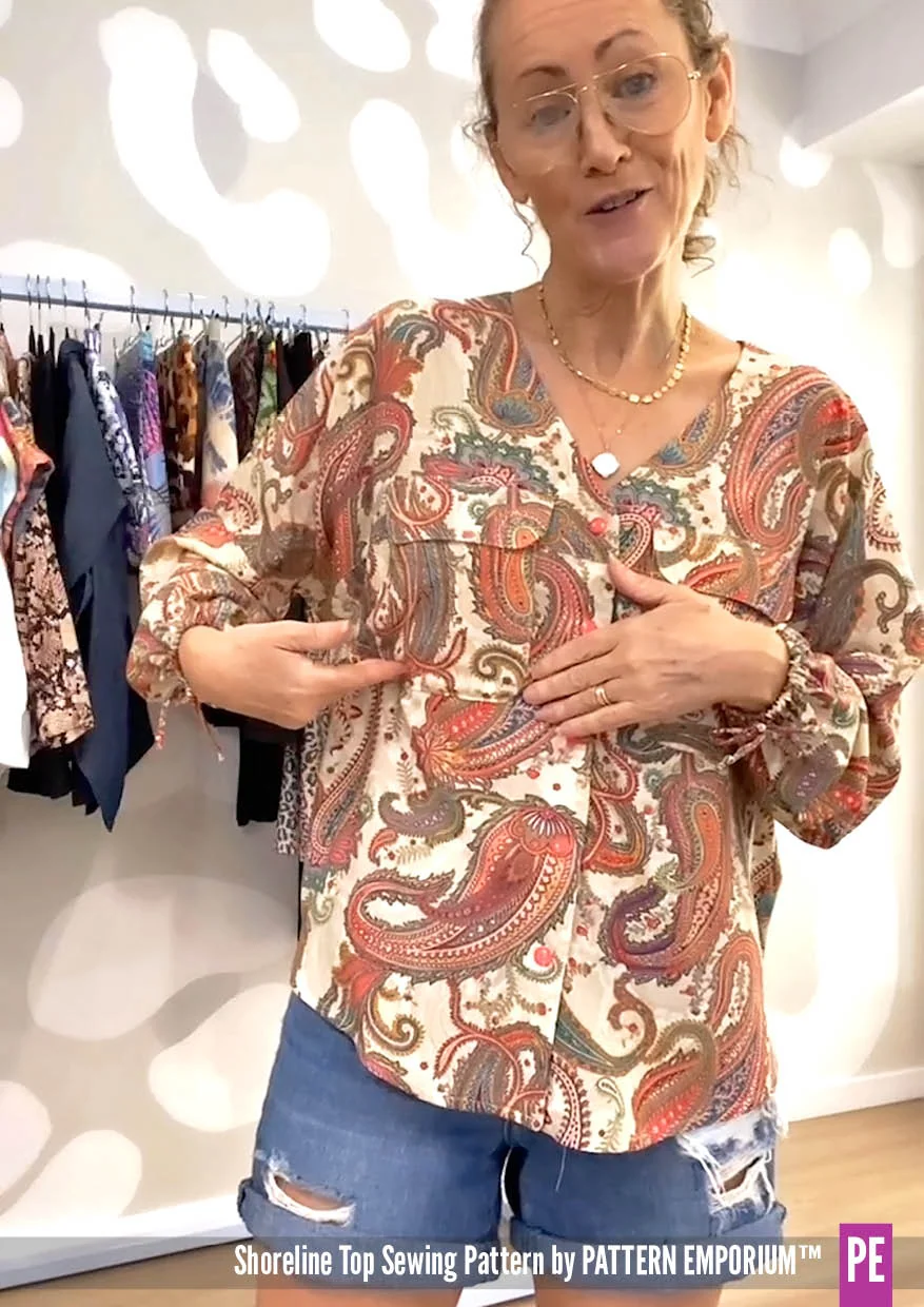 Shoreline | Dolman Top PDF Sewing Pattern - Image 38