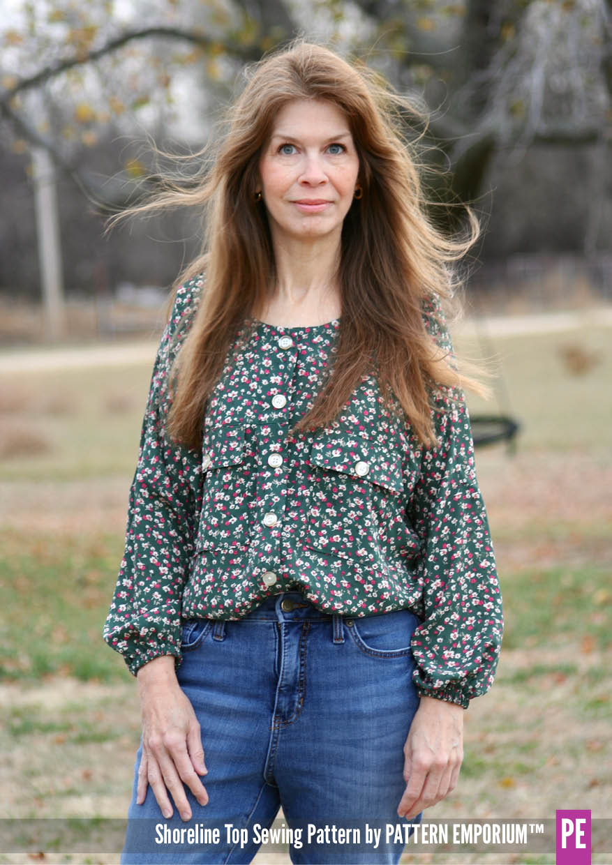 Shoreline | Dolman Top PDF Sewing Pattern - Image 48