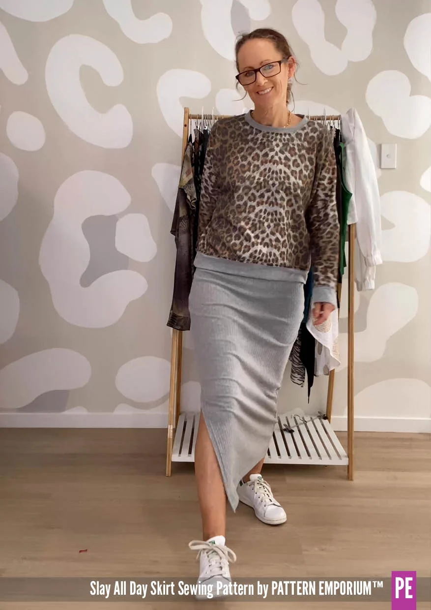 Slay All Day | Stretch Split Skirt PDF Sewing Pattern - Image 19