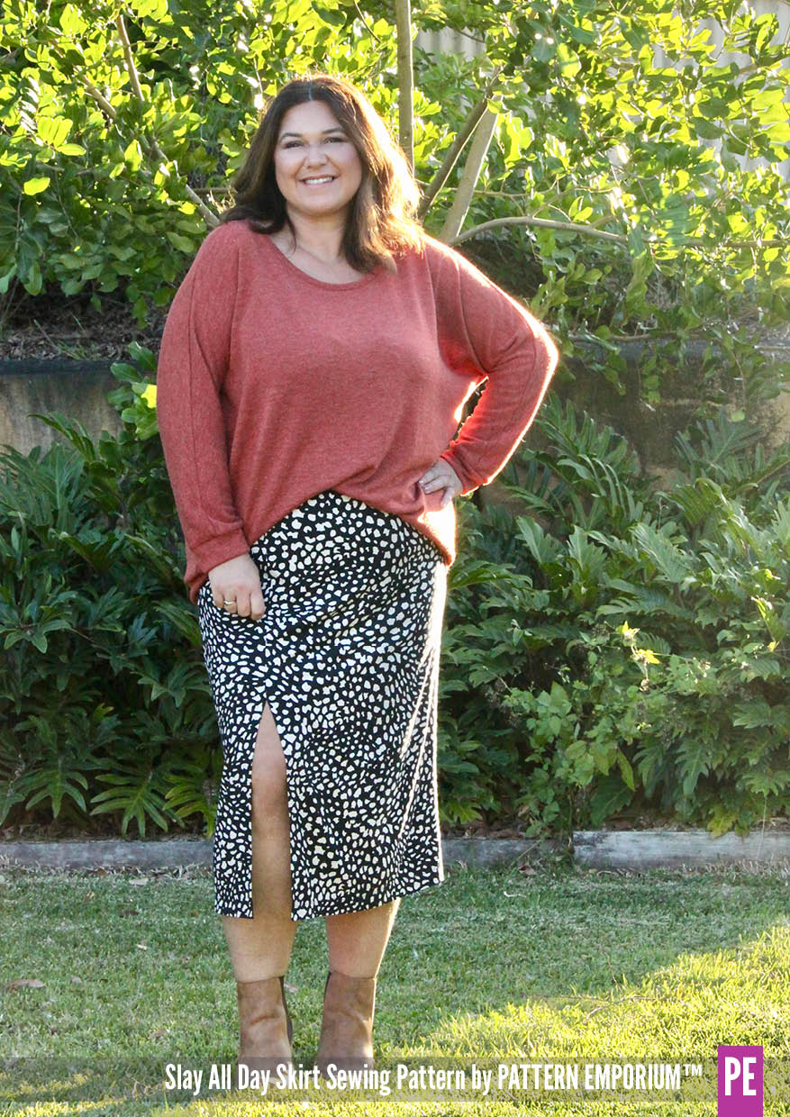 Slay All Day | Stretch Split Skirt PDF Sewing Pattern - Image 9