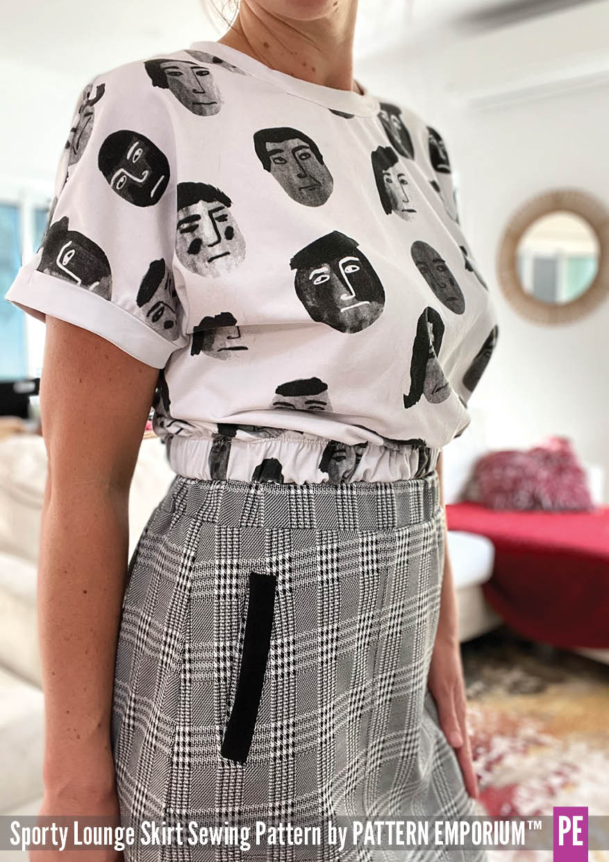 Sporty Lounge Skirt | PDF Sewing Pattern - Image 10