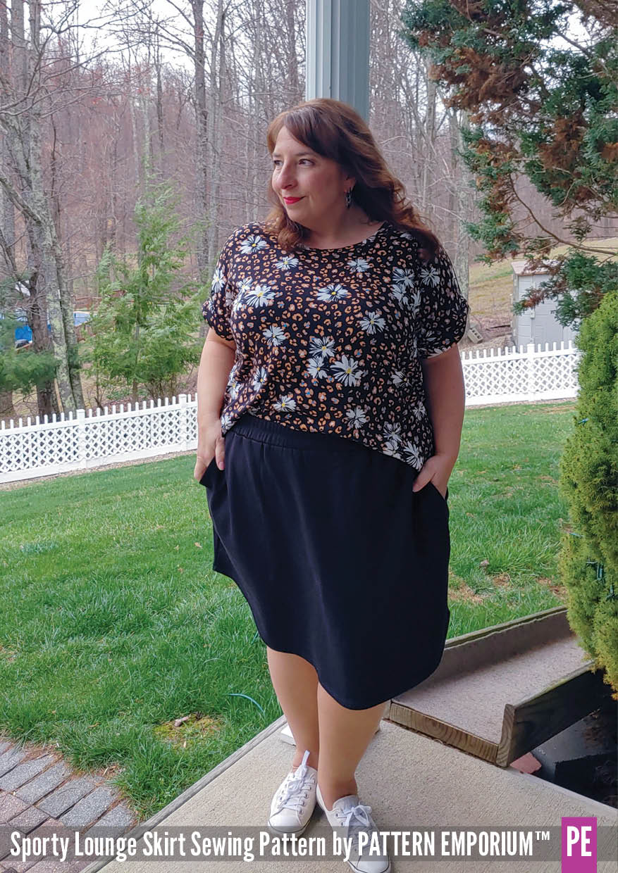 Sporty Lounge Skirt | PDF Sewing Pattern - Image 19