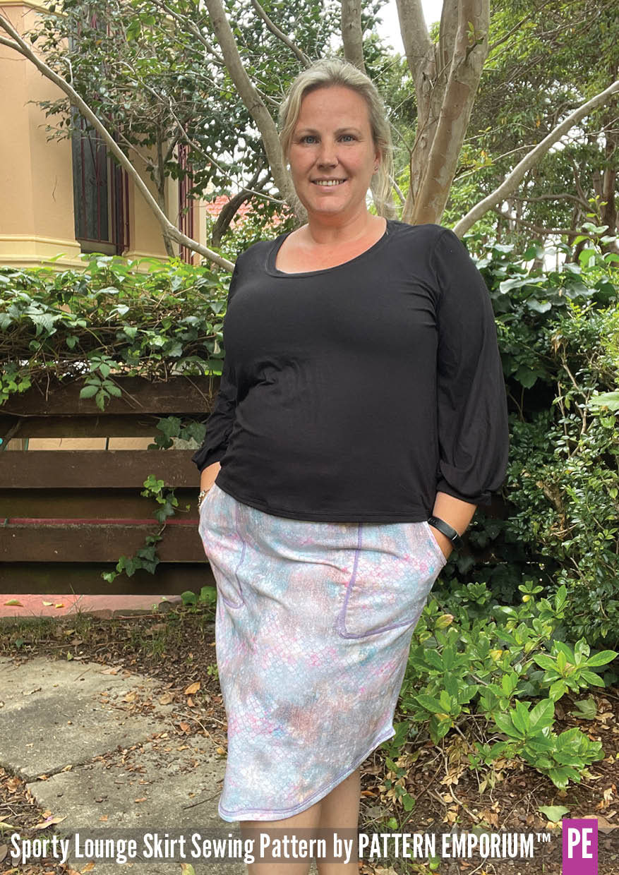 Sporty Lounge Skirt | PDF Sewing Pattern - Image 65