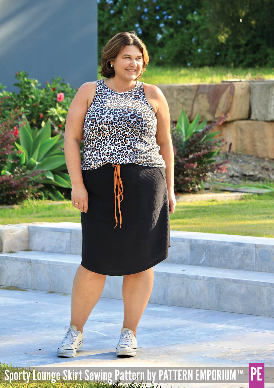 Sporty Lounge Skirt | PDF Sewing Pattern - Image 7