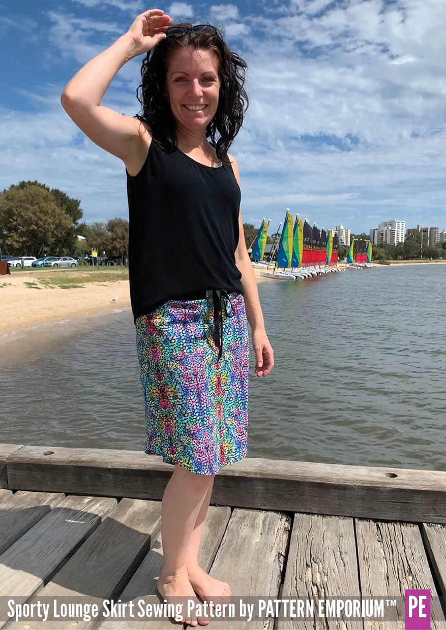 Sporty Lounge Skirt | PDF Sewing Pattern - Image 75