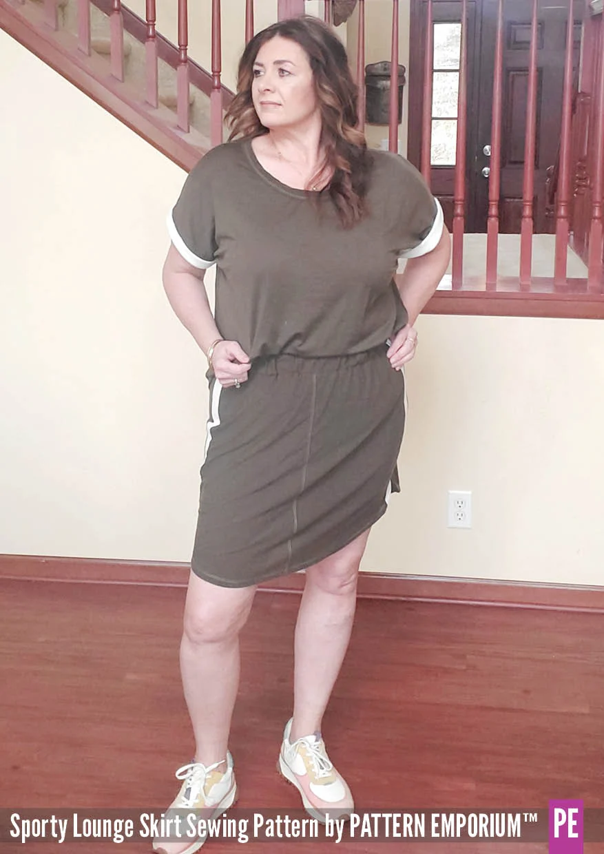 Sporty Lounge Skirt | PDF Sewing Pattern - Image 85