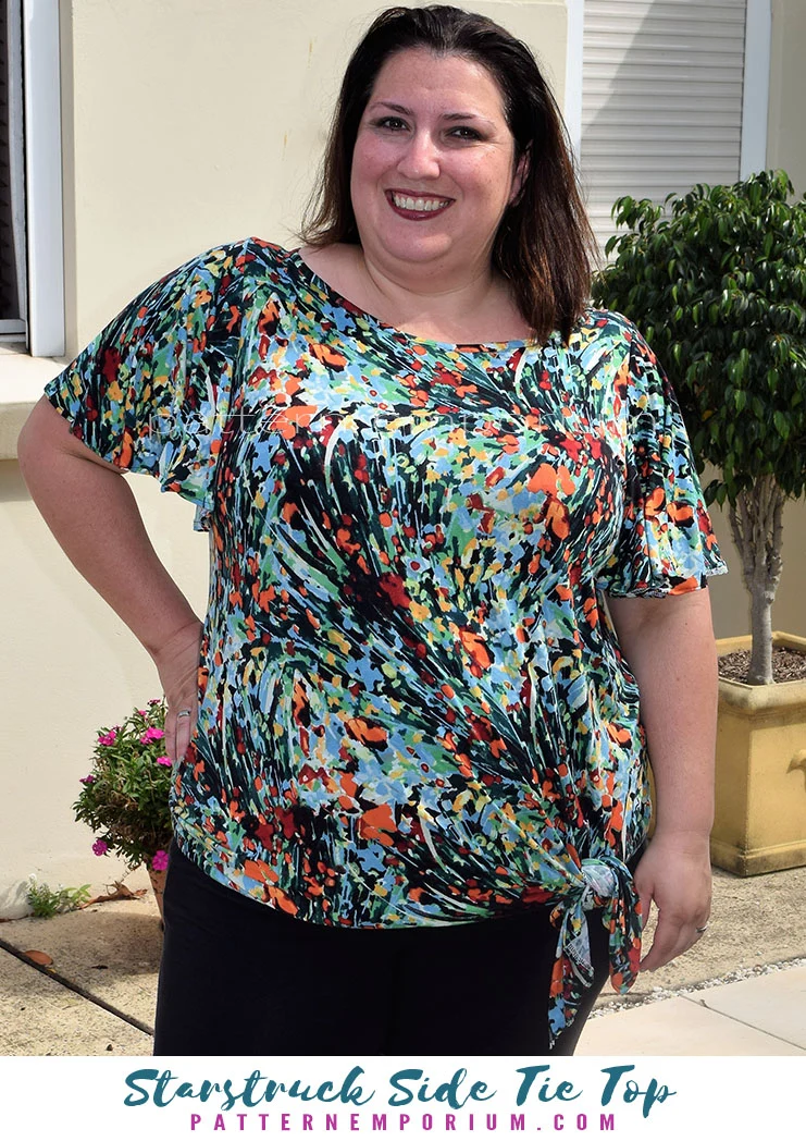Starstruck | Side Tie Top PDF Sewing Pattern - Image 34