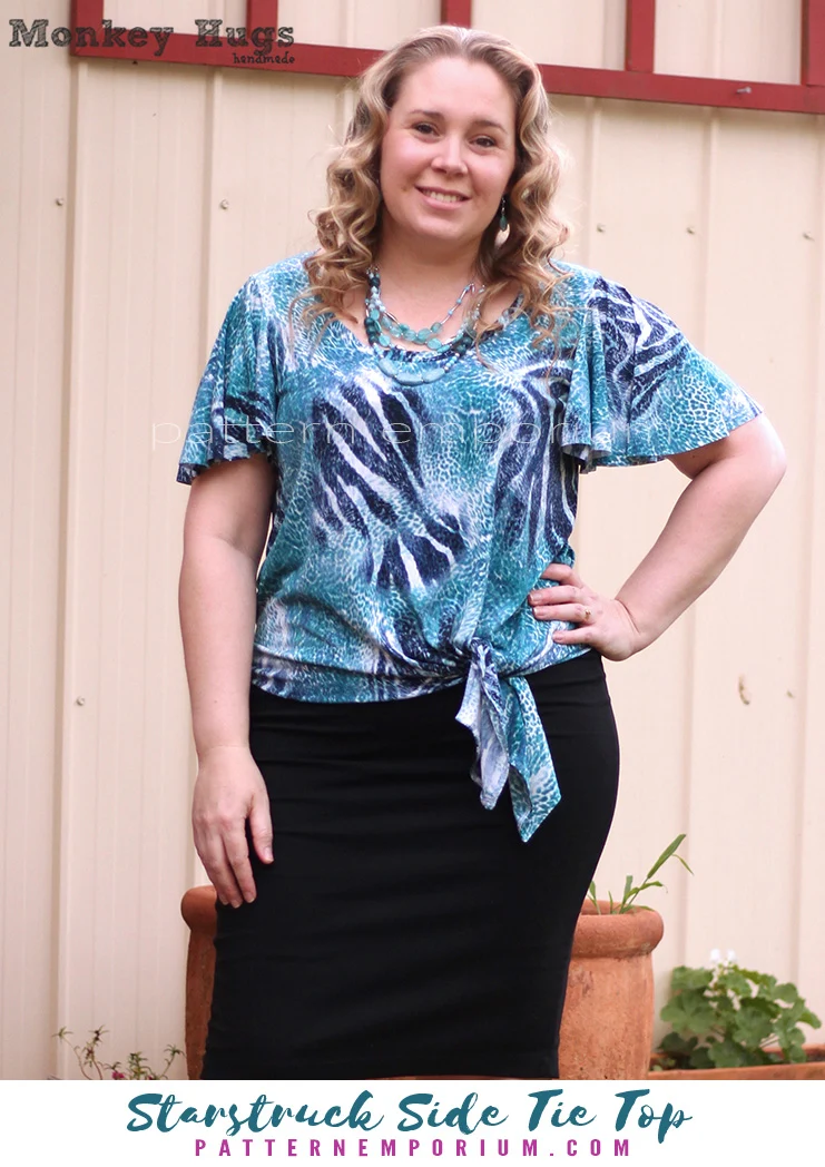 Starstruck | Side Tie Top PDF Sewing Pattern - Image 47