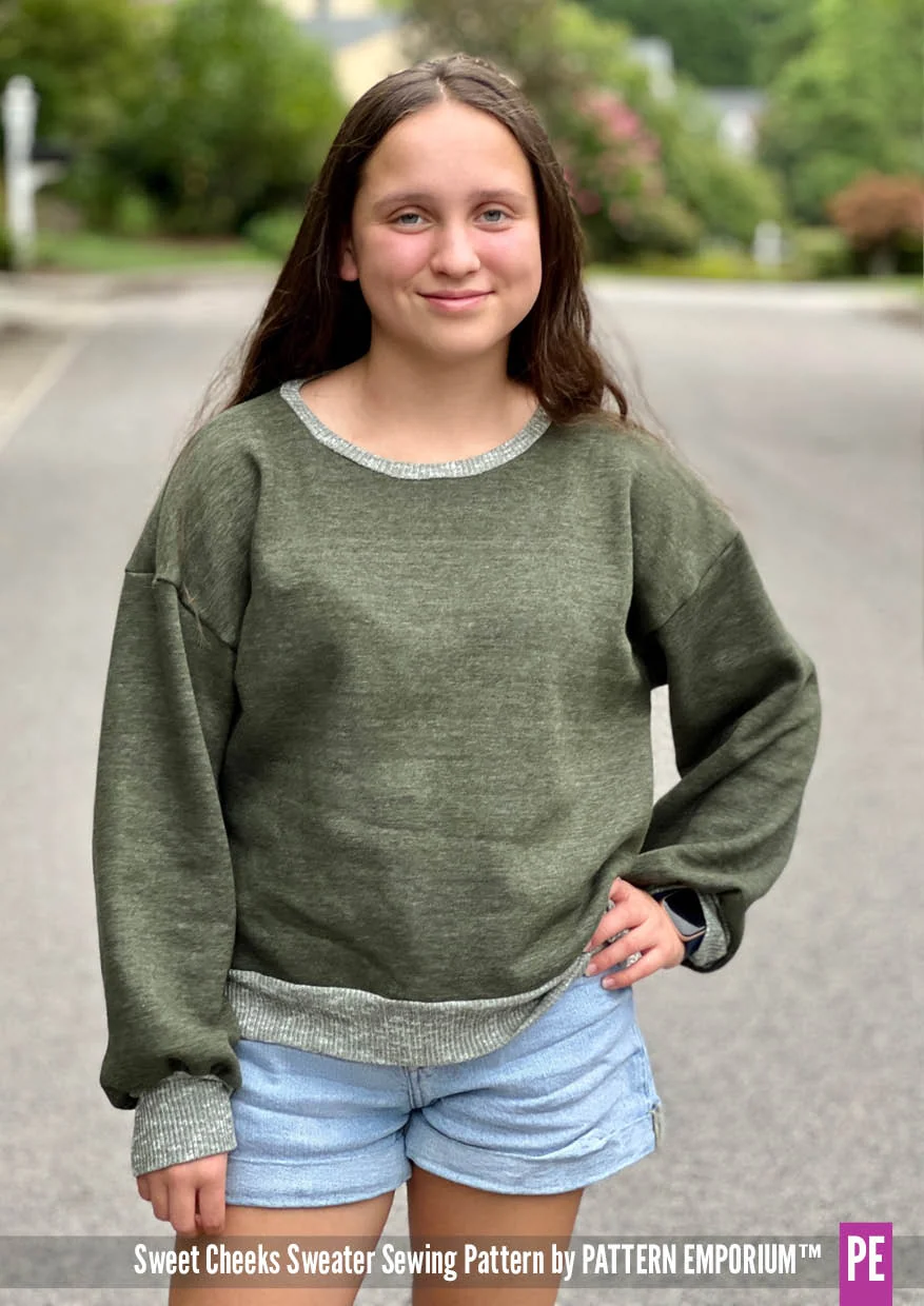 Sweet Cheeks | Roomy Sweater PDF Sewing Pattern - Image 37