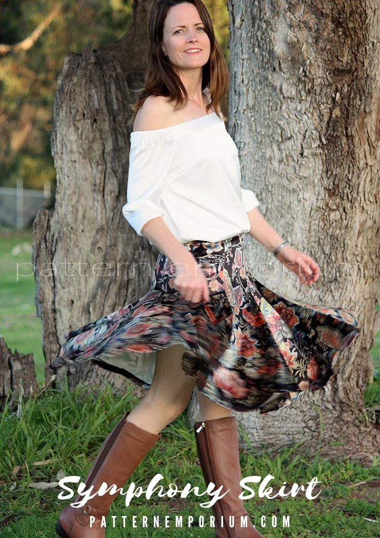 Symphony Skirt | Panelled Gored Skirt PDF Sewing Pattern - Image 24