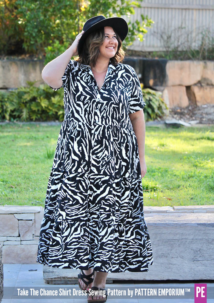Take The Chance | Tiered Shirt Dress PDF Sewing Pattern - Image 11