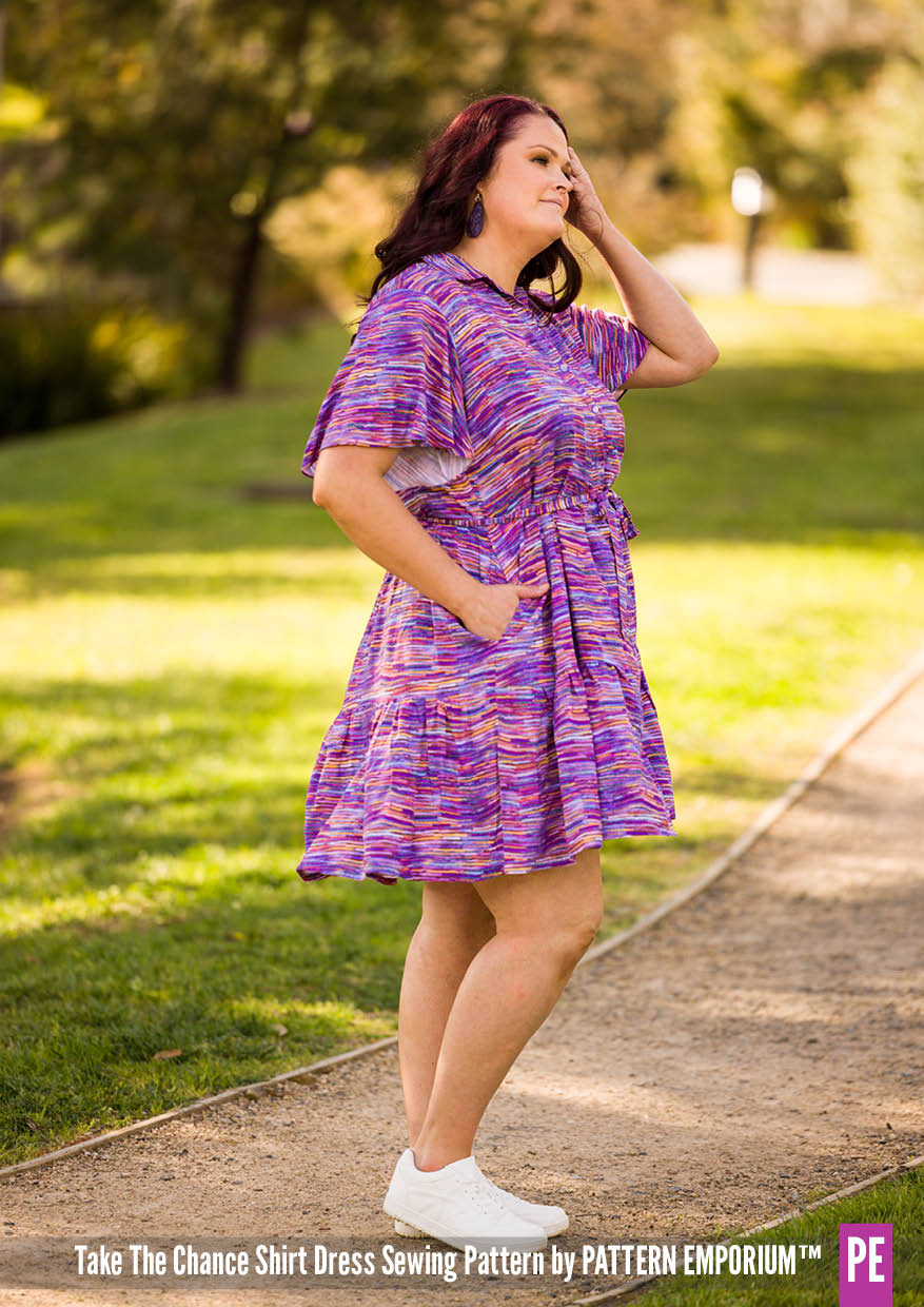Take The Chance | Tiered Shirt Dress PDF Sewing Pattern - Image 17