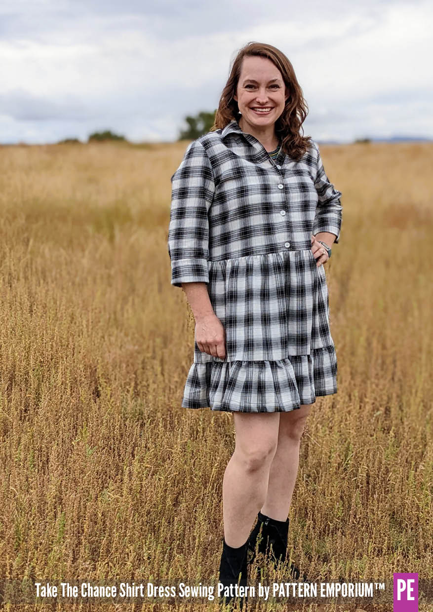 Take The Chance | Tiered Shirt Dress PDF Sewing Pattern - Image 26