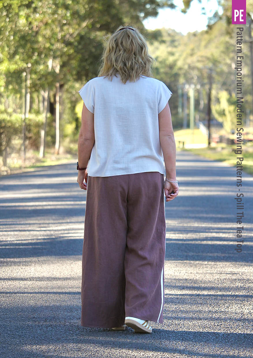 Spill The Tea | Tie Neck Top PDF Sewing Pattern - Image 10