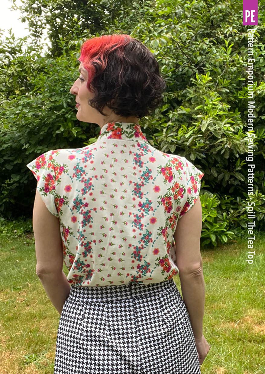Spill The Tea | Tie Neck Top PDF Sewing Pattern - Image 17