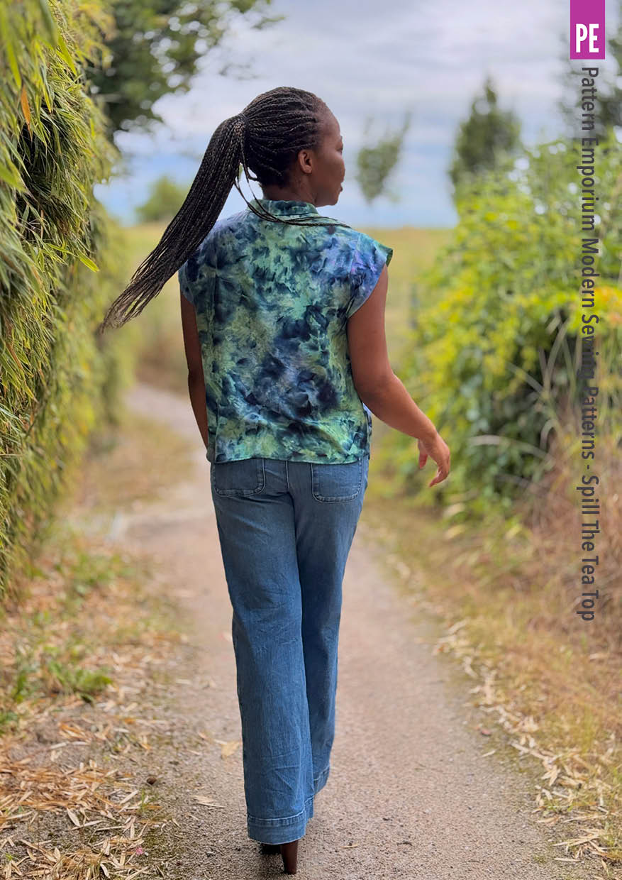 Spill The Tea | Tie Neck Top PDF Sewing Pattern - Image 22