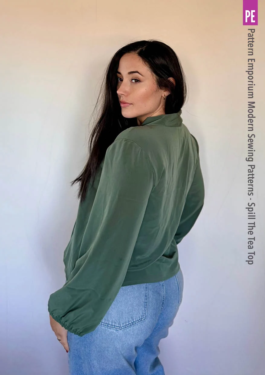 Spill The Tea | Tie Neck Top PDF Sewing Pattern - Image 28