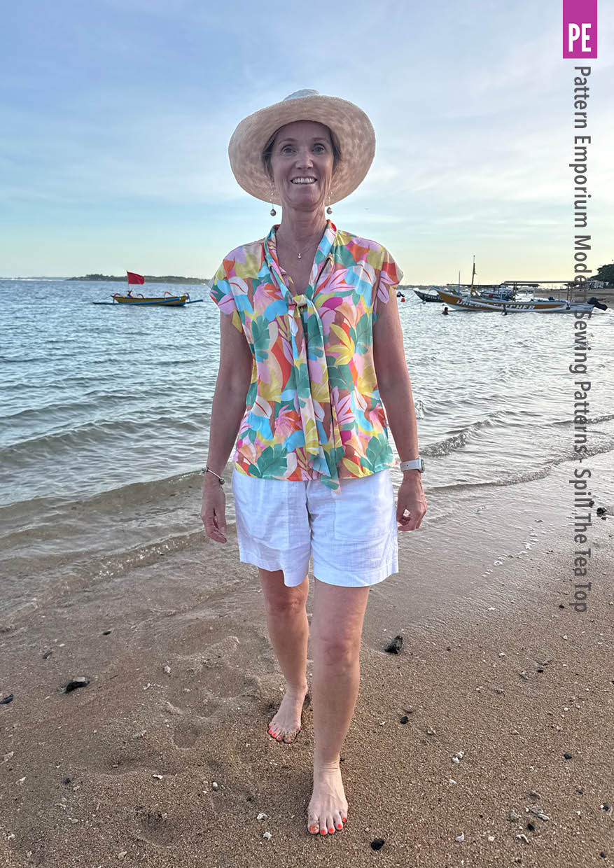 Spill The Tea | Tie Neck Top PDF Sewing Pattern - Image 51