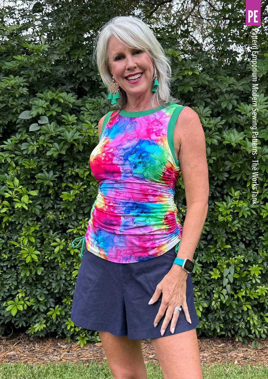 The Works Tank | Ruched & Plain Tank PDF Sewing Pattern - Image 50
