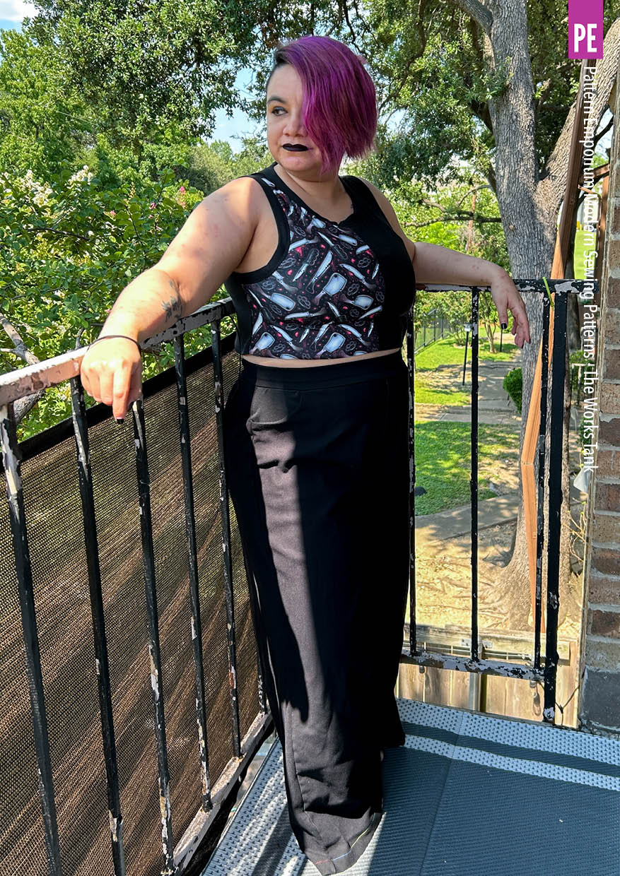 The Works Tank | Ruched & Plain Tank PDF Sewing Pattern - Image 61