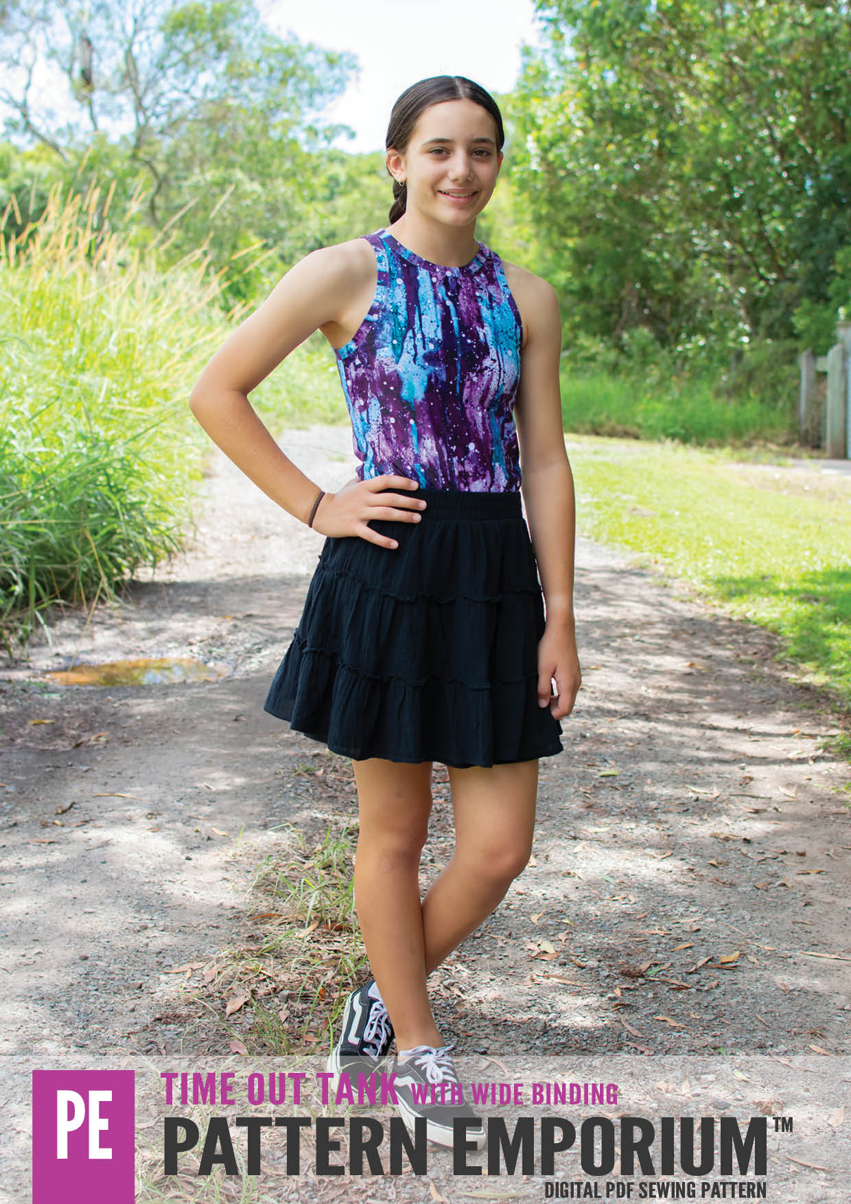 Time Out | Wide Binding Tank PDF Sewing Pattern - Image 51