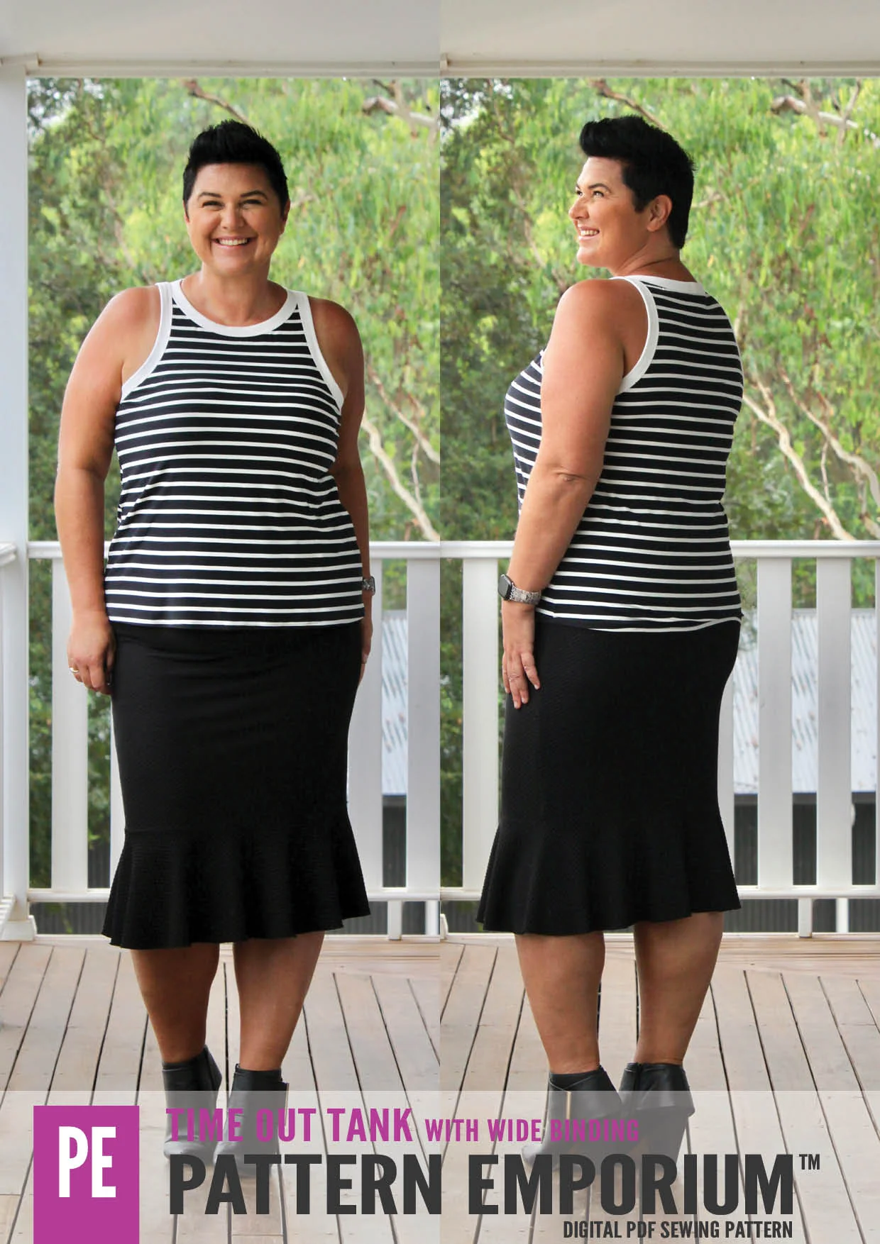 Time Out | Wide Binding Tank PDF Sewing Pattern - Image 65