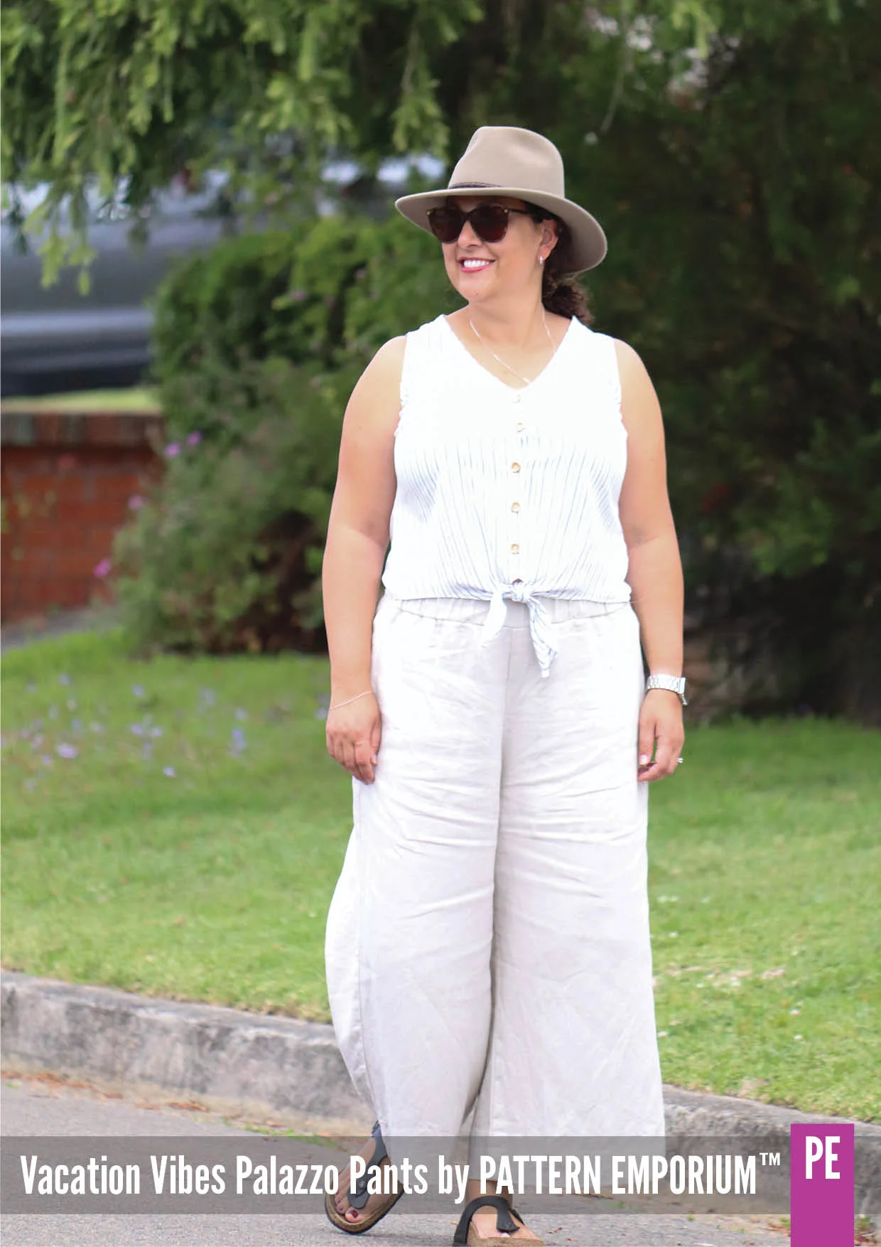 Vacation Vibes | Palazzo Pants PDF Sewing Pattern - Image 3